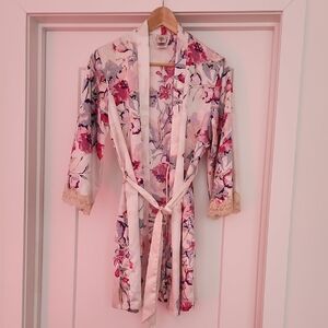 In Bloom Multicolor Floral Satin Garment
